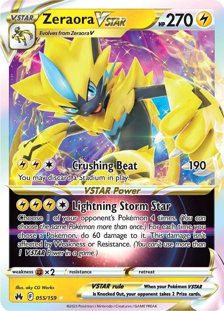 Zeraora VSTAR (055/159) [Sword & Shield: Crown Zenith] | The Time Vault CA