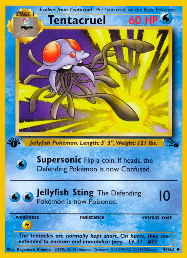 Tentacruel (44/62) [Fossil 1st Edition] | The Time Vault CA