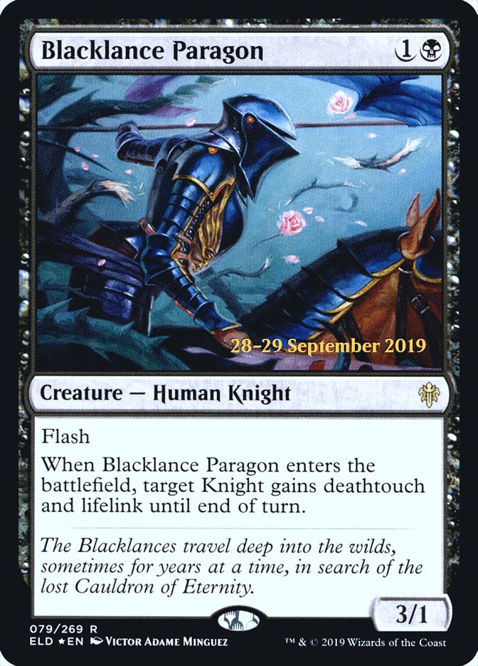 Blacklance Paragon  [Throne of Eldraine Prerelease Promos] | The Time Vault CA