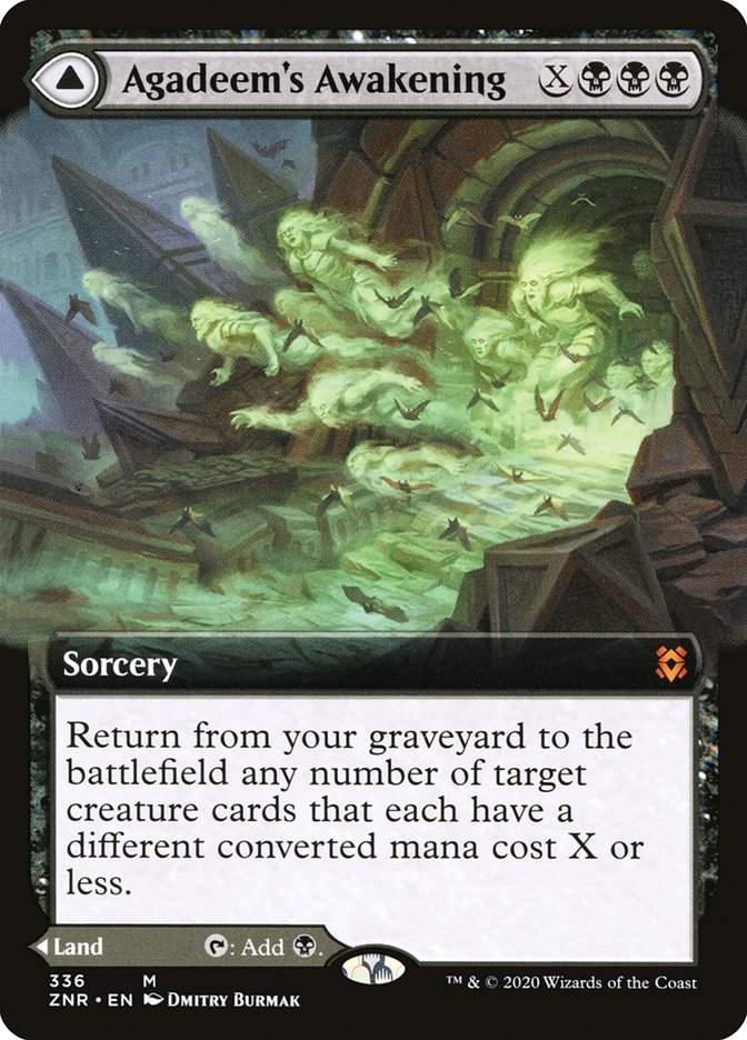 Agadeem's Awakening // Agadeem, the Undercrypt (Extended Art) [Zendikar Rising] | The Time Vault CA