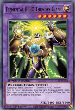Elemental HERO Thunder Giant [SGX1-ENA22] Common | The Time Vault CA