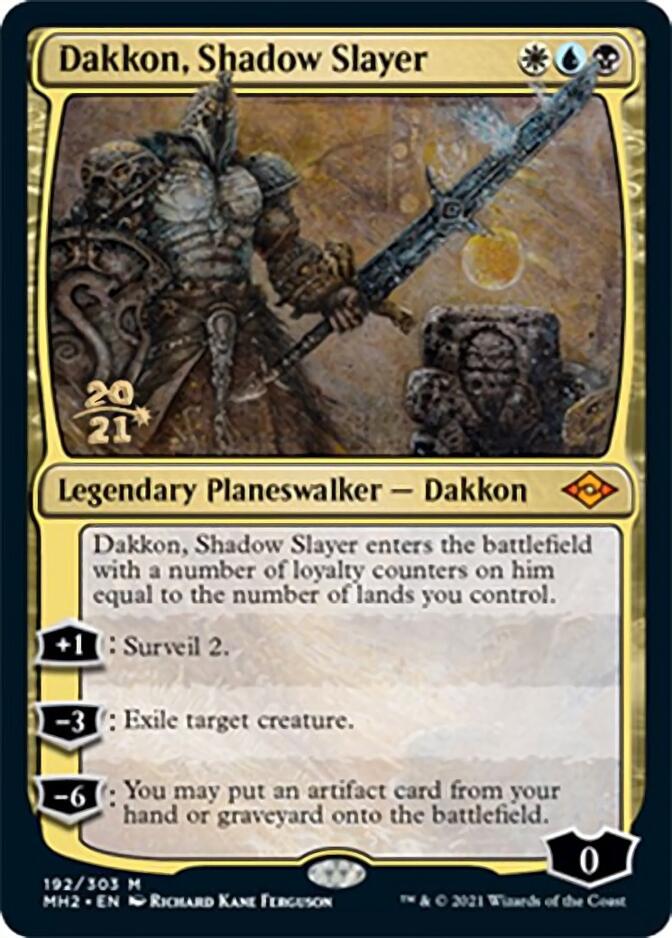 Dakkon, Shadow Slayer [Modern Horizons 2 Prerelease Promos] | The Time Vault CA