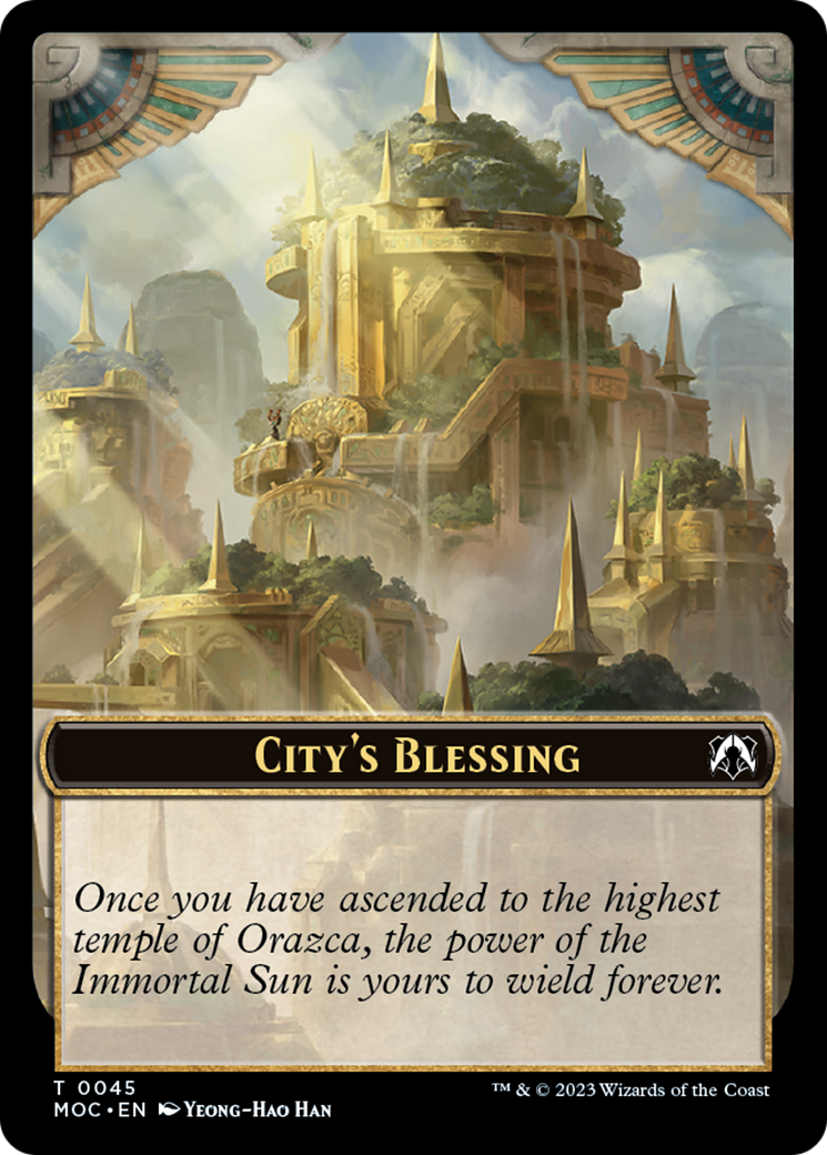 Butterfly // City's Blessing Double-Sided Token [March of the Machine Commander Tokens] | The Time Vault CA