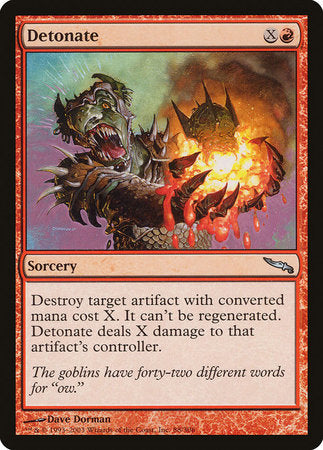 Detonate [Mirrodin] | The Time Vault CA