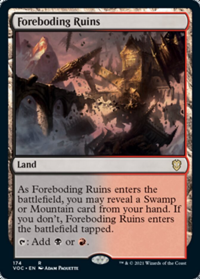 Foreboding Ruins [Innistrad: Crimson Vow Commander] | The Time Vault CA