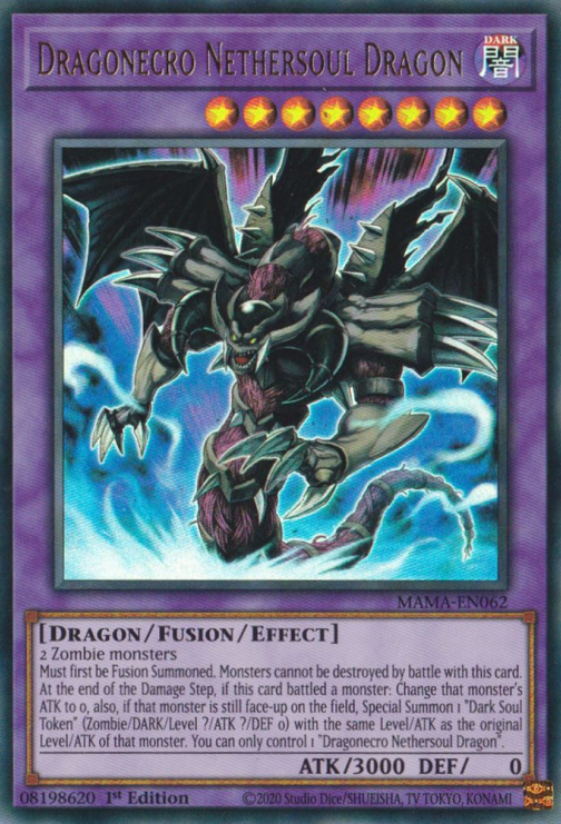 Dragonecro Nethersoul Dragon [MAMA-EN062] Ultra Rare | The Time Vault CA