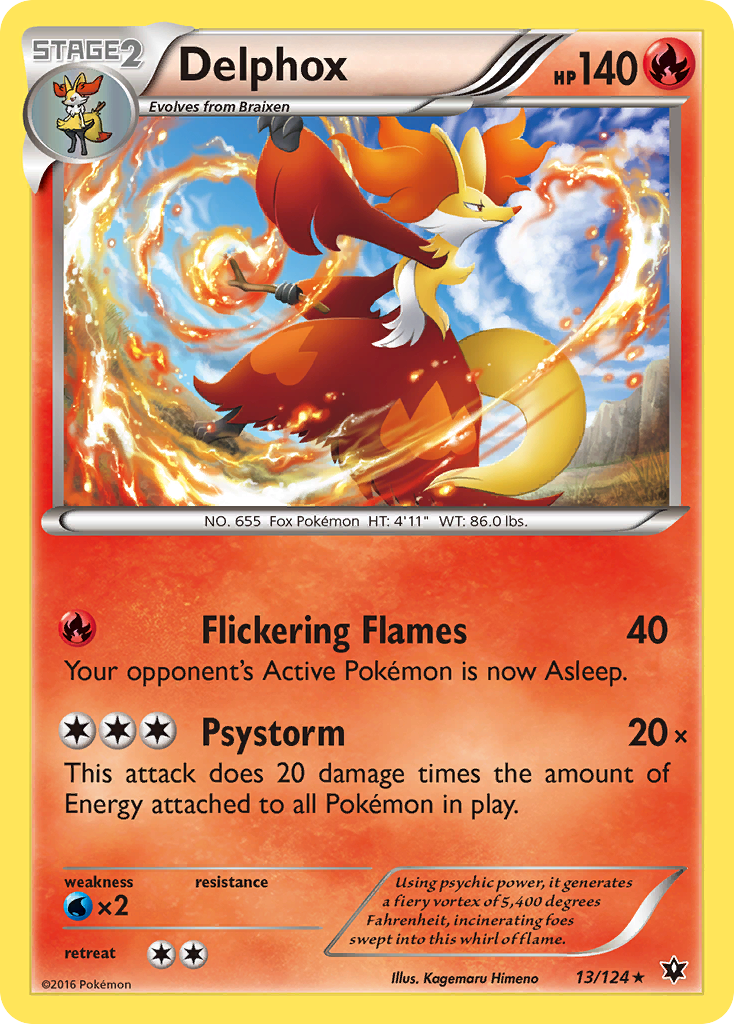 Delphox (13/124) [XY: Fates Collide] | The Time Vault CA