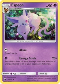 Espeon (89/214) (Cosmos Holo) (Blister Exclusive) [Sun & Moon: Lost Thunder] | The Time Vault CA