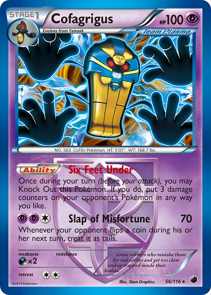 Cofagrigus (56/116) [Black & White: Plasma Freeze] | The Time Vault CA