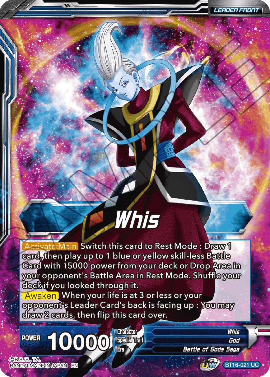 Whis // Whis, Invitation to Battle (BT16-021) [Realm of the Gods Prerelease Promos] | The Time Vault CA