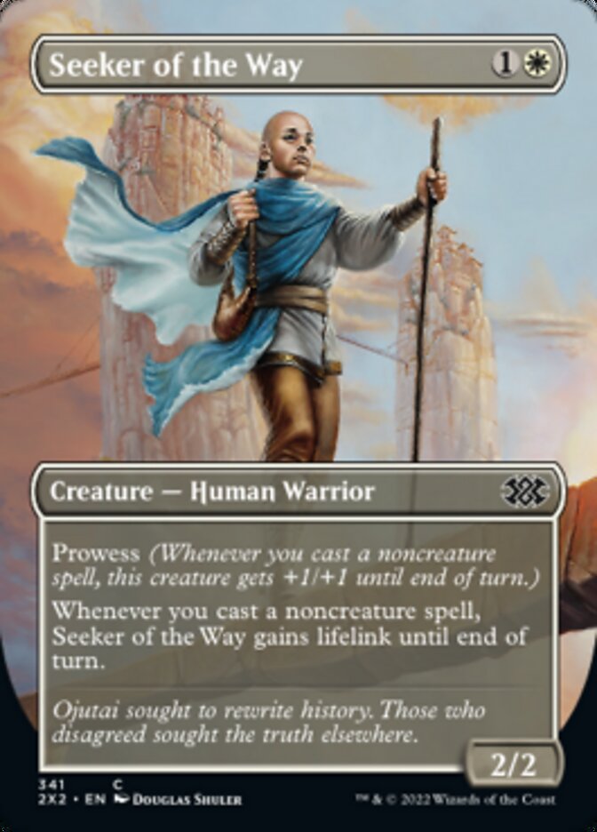 Seeker of the Way (Borderless Alternate Art) [Double Masters 2022] | The Time Vault CA
