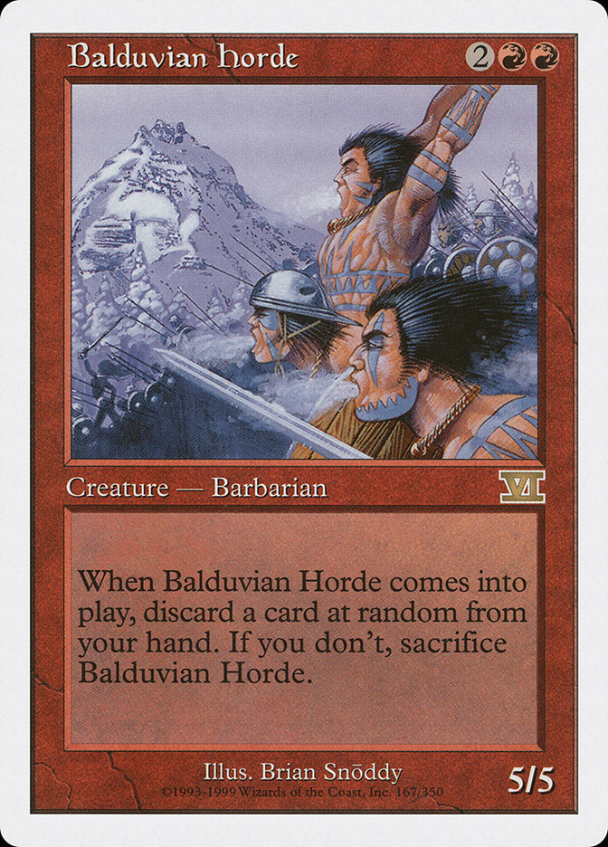 Balduvian Horde [Classic Sixth Edition] | The Time Vault CA