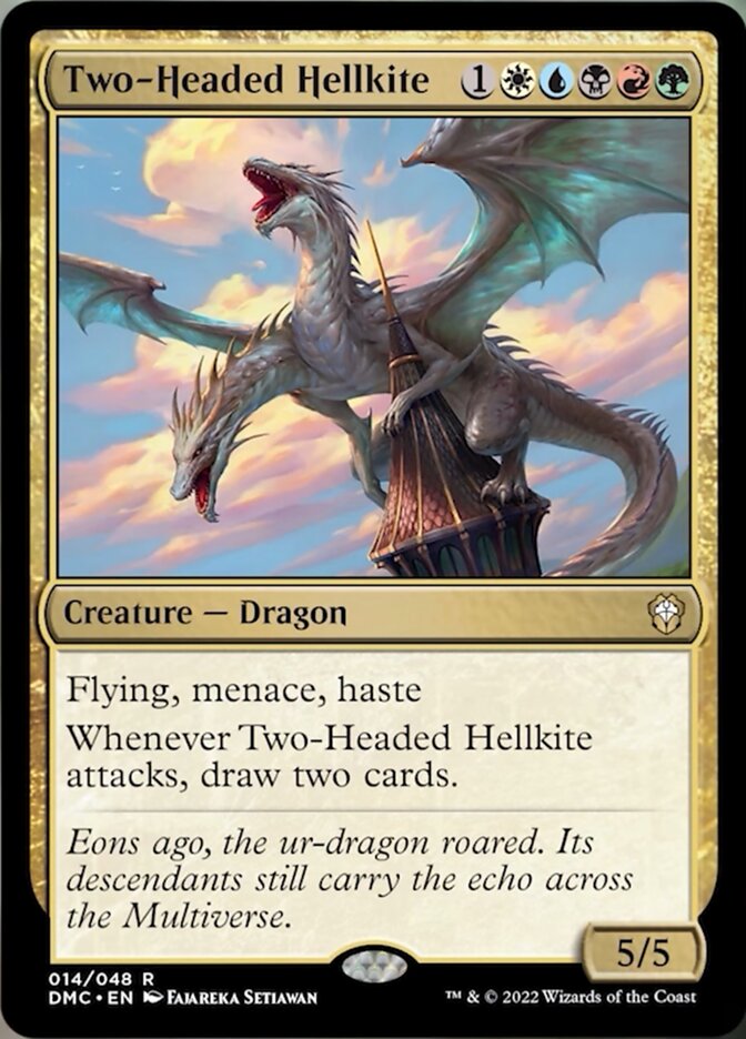 Two-Headed Hellkite [Dominaria United Commander] | The Time Vault CA