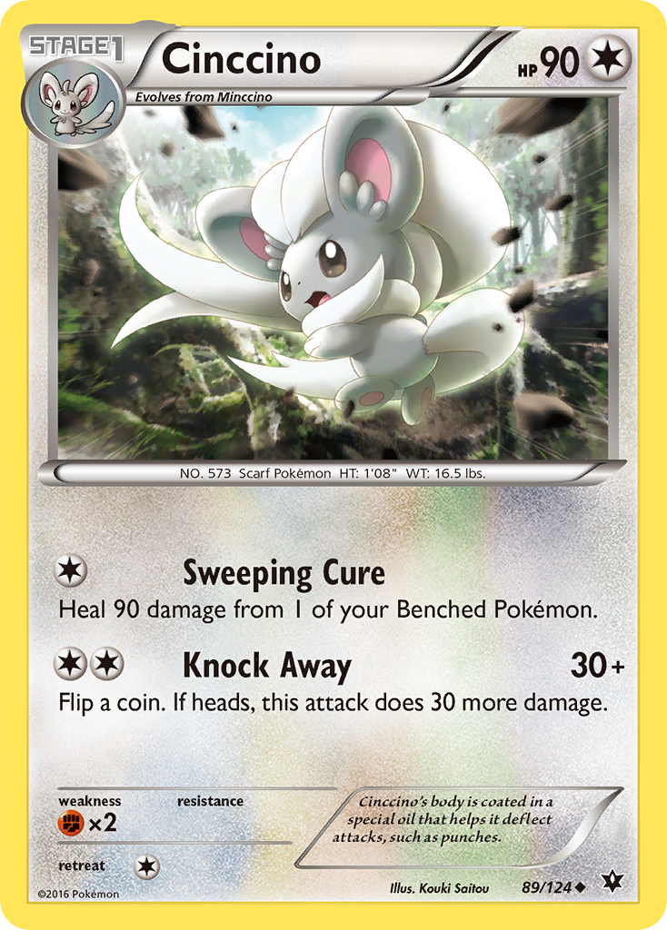 Cinccino (89/124) [XY: Fates Collide] | The Time Vault CA