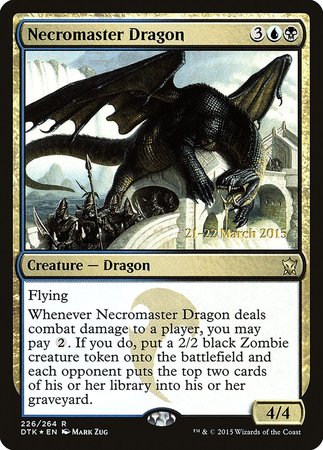 Necromaster Dragon [Dragons of Tarkir Promos] | The Time Vault CA