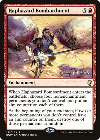 Haphazard Bombardment [Dominaria Promos] | The Time Vault CA