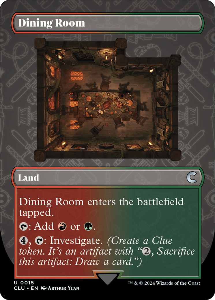 Dining Room (Borderless) [Ravnica: Clue Edition] | The Time Vault CA