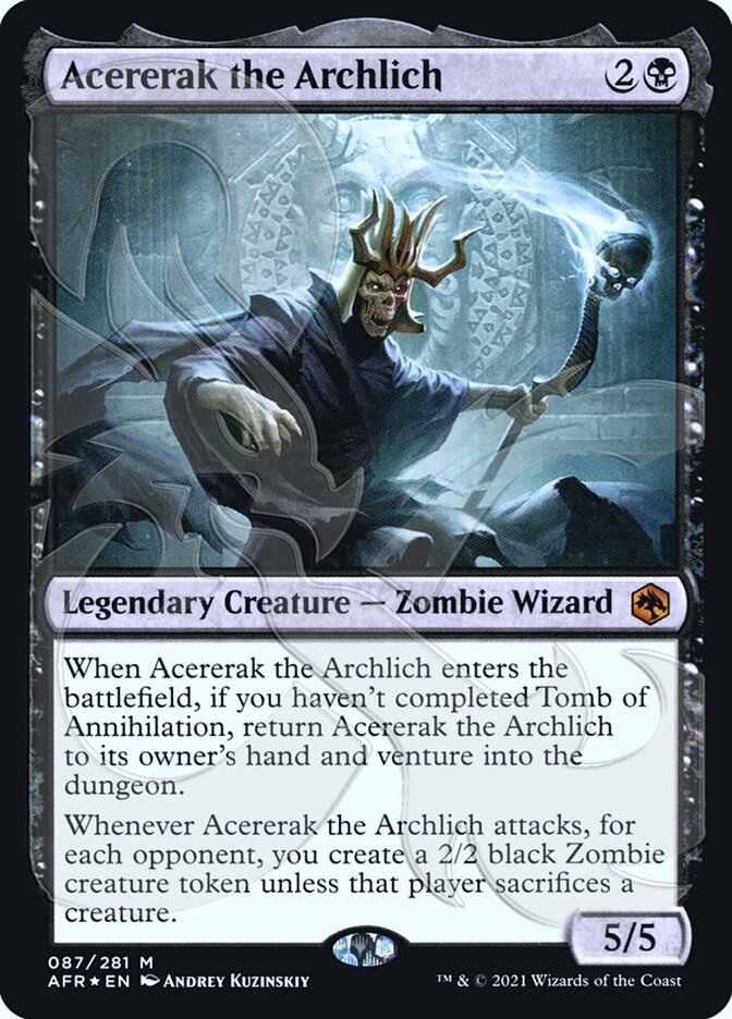 Acererak the Archlich (Ampersand Promo) [Dungeons & Dragons: Adventures in the Forgotten Realms Promos] | The Time Vault CA