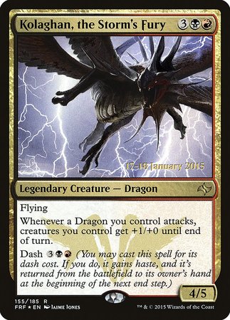 Kolaghan, the Storm's Fury [Fate Reforged Promos] | The Time Vault CA