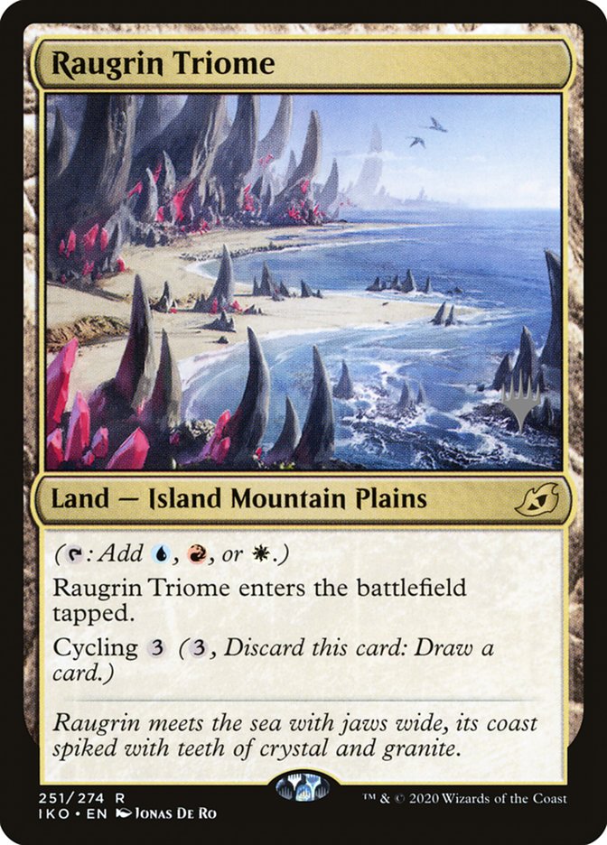 Raugrin Triome (Promo Pack) [Ikoria: Lair of Behemoths Promos] | The Time Vault CA