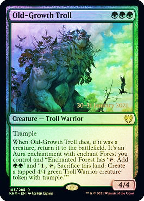 Old-Growth Troll  [Kaldheim Prerelease Promos] | The Time Vault CA