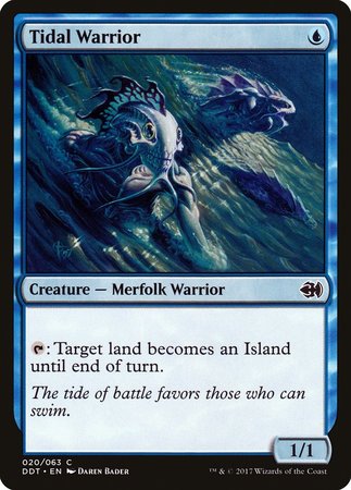 Tidal Warrior [Duel Decks: Merfolk vs. Goblins] | The Time Vault CA