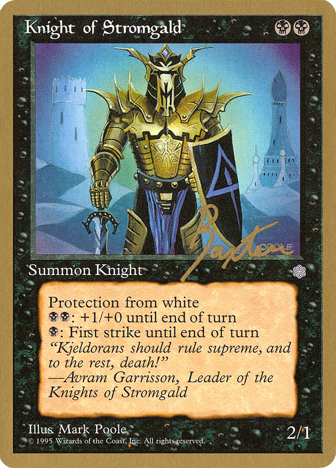 Knight of Stromgald (George Baxter) [Pro Tour Collector Set] | The Time Vault CA