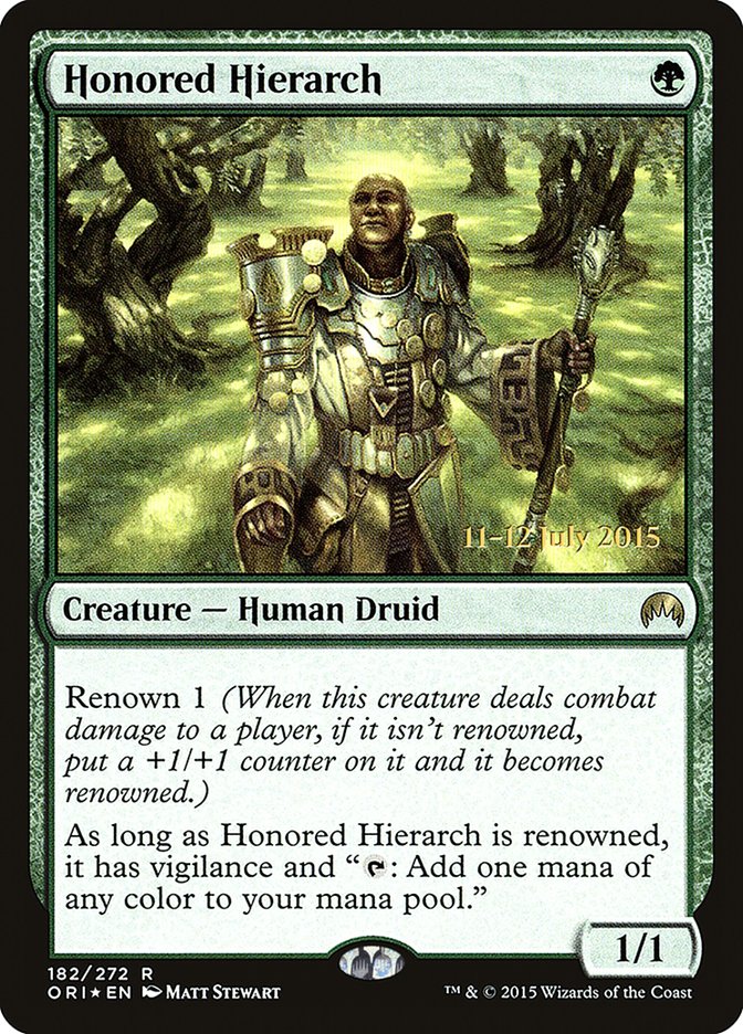 Honored Hierarch [Magic Origins Prerelease Promos] | The Time Vault CA