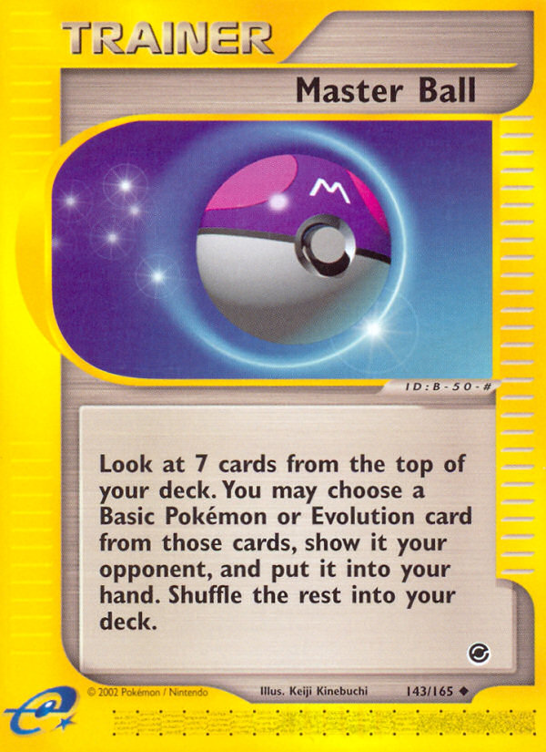Master Ball (143/165) [Expedition: Base Set] | The Time Vault CA