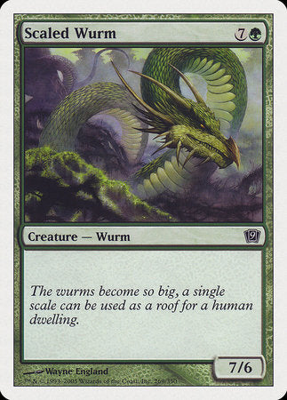 Scaled Wurm [Ninth Edition] | The Time Vault CA