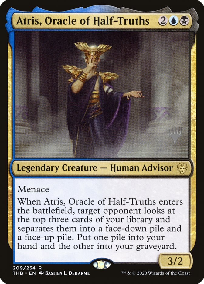 Atris, Oracle of Half-Truths (Promo Pack) [Theros Beyond Death Promos] | The Time Vault CA