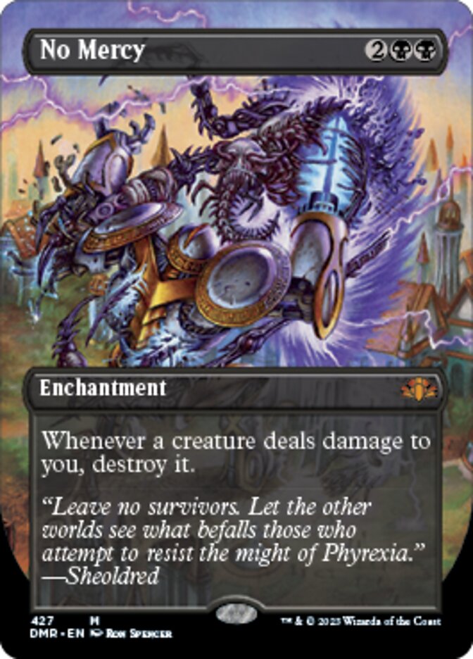 No Mercy (Borderless Alternate Art) [Dominaria Remastered] | The Time Vault CA