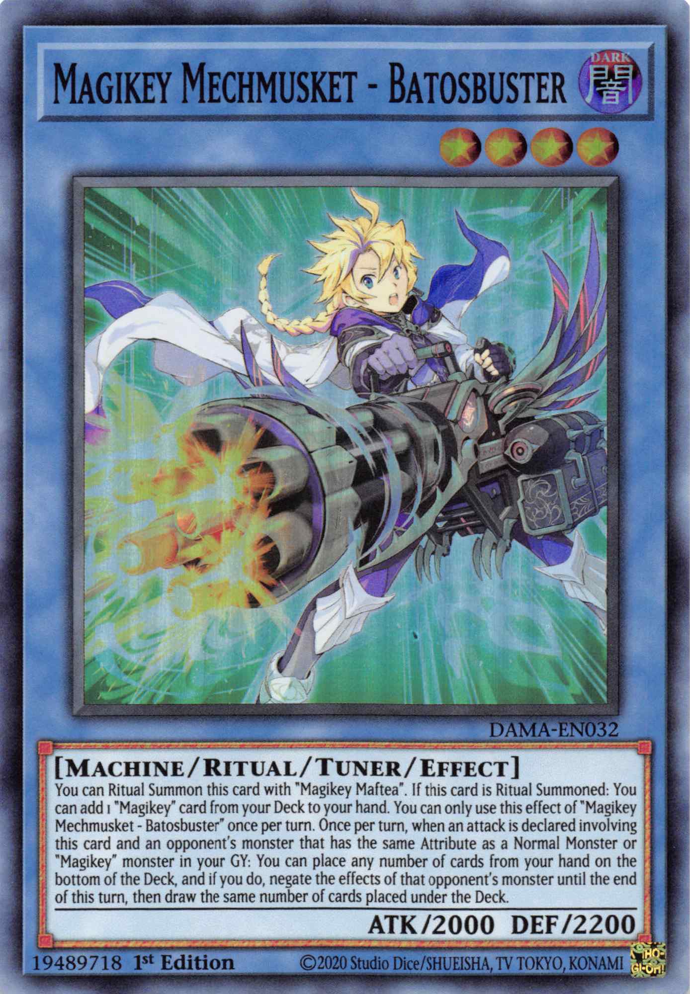 Magikey Mechmusket - Batosbuster [DAMA-EN032] Super Rare | The Time Vault CA