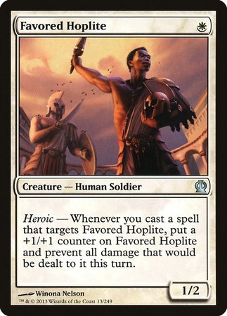 Favored Hoplite [Theros] | The Time Vault CA