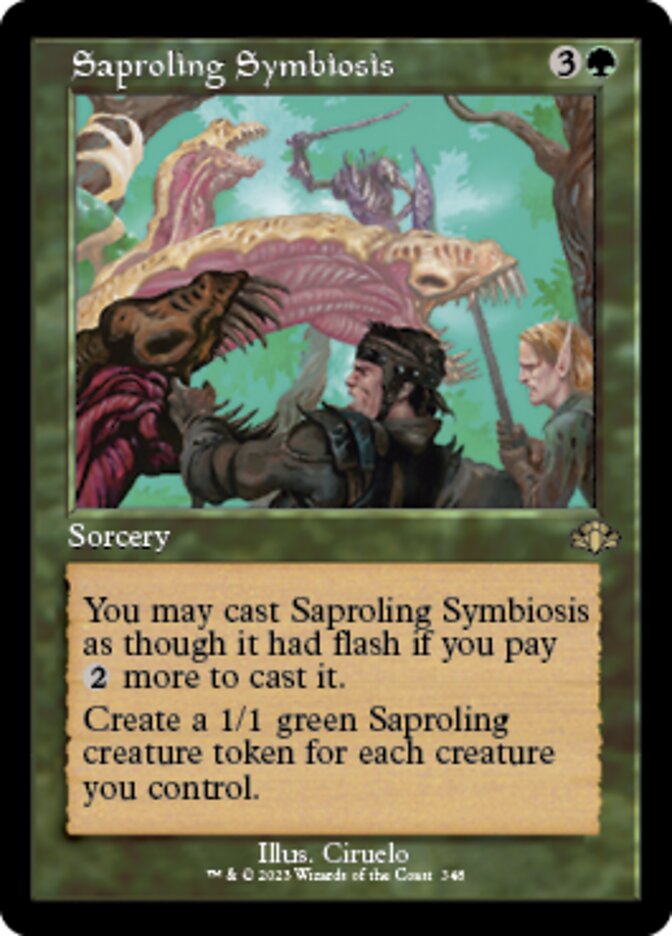 Saproling Symbiosis (Retro) [Dominaria Remastered] | The Time Vault CA