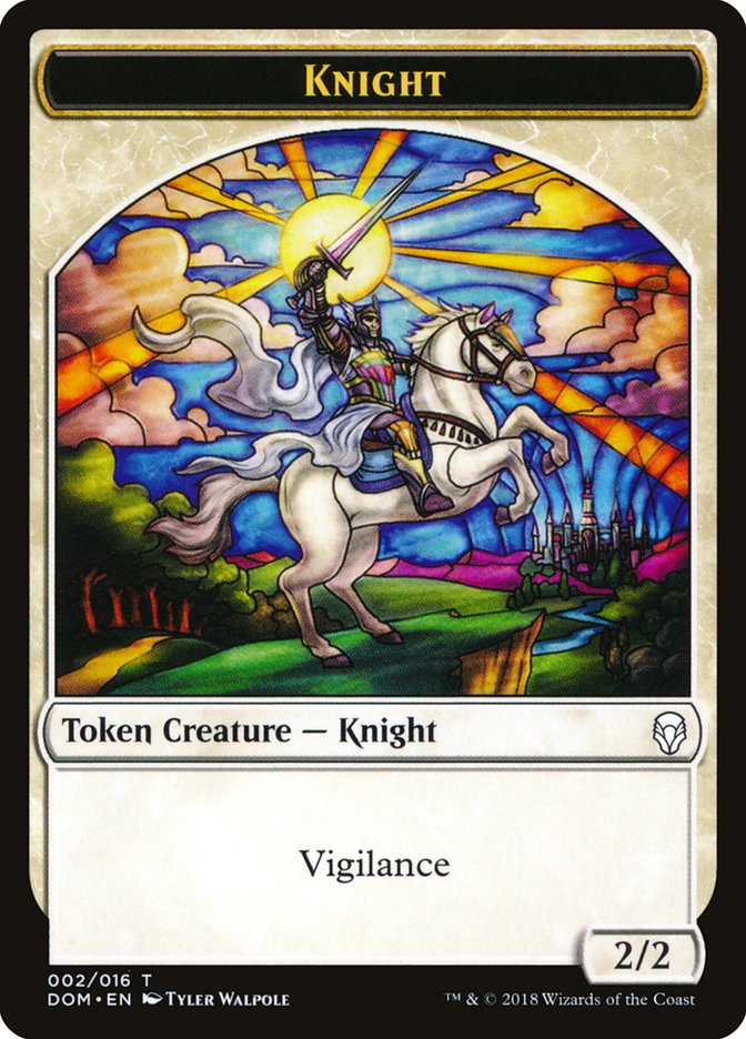 Knight (002/016) [Dominaria Tokens] | The Time Vault CA