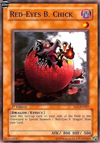 Red-Eyes B. Chick [SD1-EN007] Common | The Time Vault CA