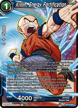 Krillin, Energy Fortification (Common) [BT13-043] | The Time Vault CA