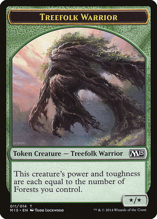 Treefolk Warrior Token [Magic 2015 Tokens] | The Time Vault CA