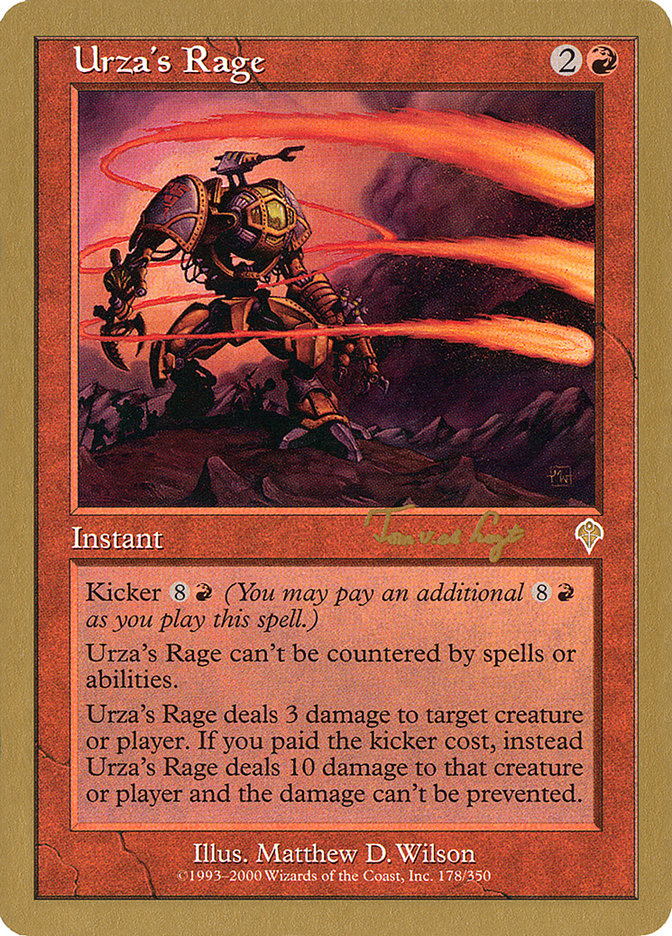 Urza's Rage (Tom van de Logt) [World Championship Decks 2001] | The Time Vault CA