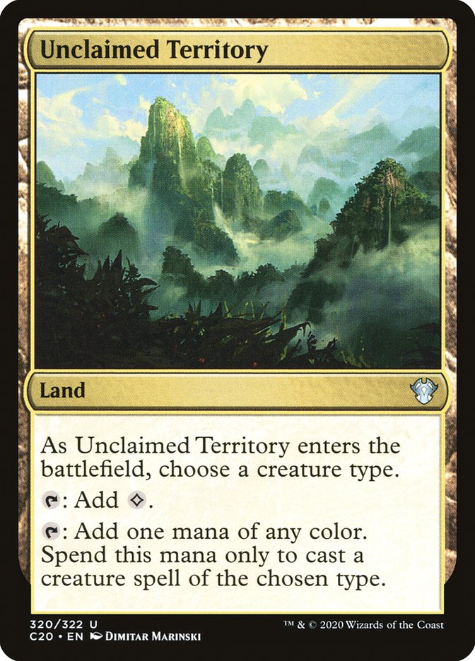 Unclaimed Territory [Commander 2020] | The Time Vault CA