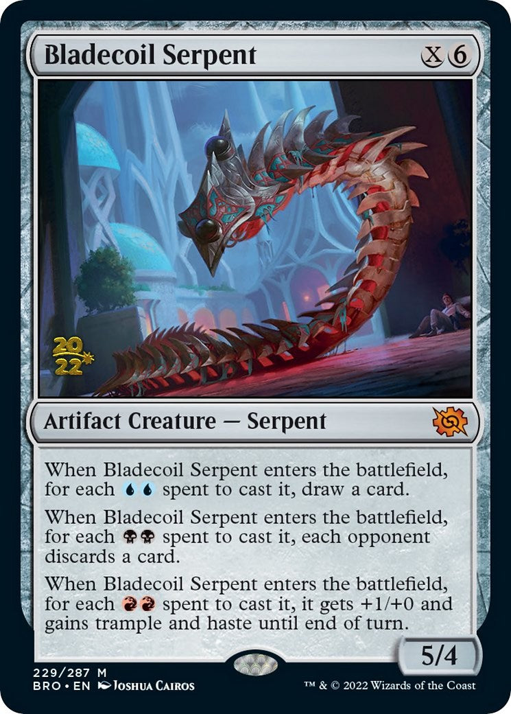 Bladecoil Serpent [The Brothers' War: Prerelease Promos] | The Time Vault CA