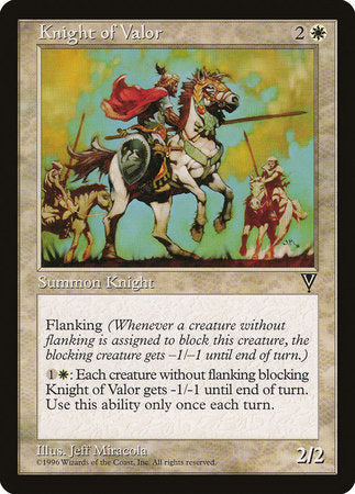 Knight of Valor [Visions] | The Time Vault CA