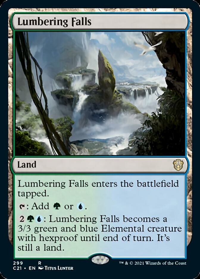 Lumbering Falls [Commander 2021] | The Time Vault CA