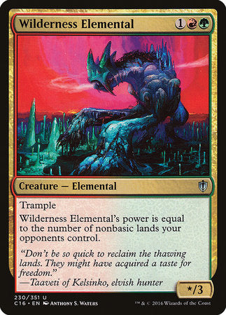 Wilderness Elemental [Commander 2016] | The Time Vault CA