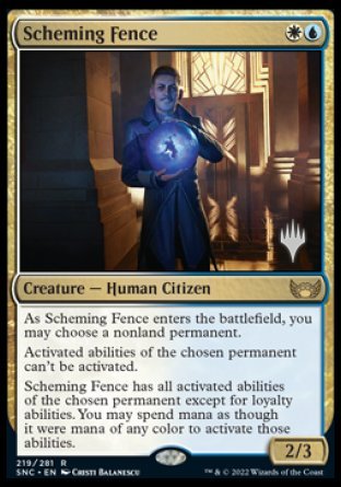 Scheming Fence (Promo Pack) [Streets of New Capenna Promos] | The Time Vault CA