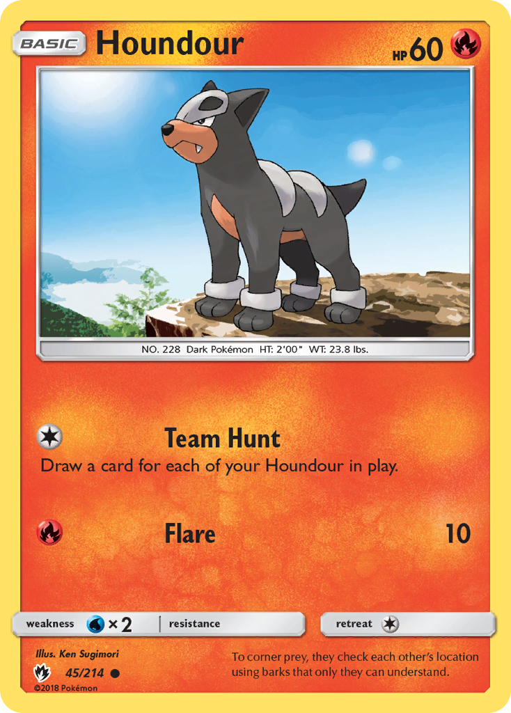 Houndour (45/214) [Sun & Moon: Lost Thunder] | The Time Vault CA