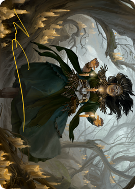 Candlegrove Witch 1 Art Card (Gold-Stamped Signature) [Innistrad: Midnight Hunt Art Series] | The Time Vault CA