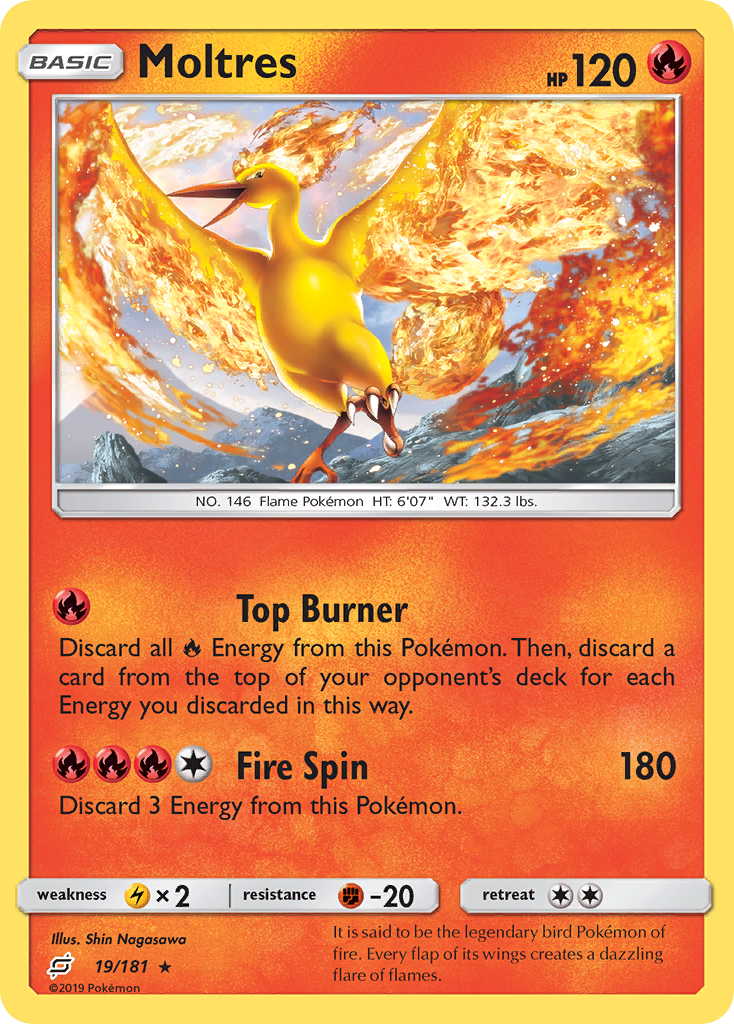 Moltres (19/181) [Sun & Moon: Team Up] | The Time Vault CA