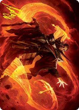 Plargg, Dean of Chaos Art Card (Gold-Stamped Signature) [Strixhaven: School of Mages Art Series] | The Time Vault CA